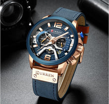 Cargar imagen en el visor de la galería, Reloj Curren Crown azul