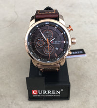 Cargar imagen en el visor de la galería, RELOJ CURREN CENTURY CAFE OSCURO