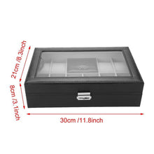 Cargar imagen en el visor de la galería, ESTUCHE JOYERO RELOJERO GRIS CON NEGRO