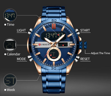 Cargar imagen en el visor de la galería, RELOJ CURREN ROYAL TIME AZUL