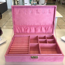 Cargar imagen en el visor de la galería, ESTUCHE JOYERO MEDIANO ROSA PASTEL