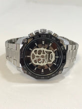 Cargar imagen en el visor de la galería, RELOJ SKULL AUTOMATICO PLATEADO