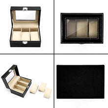 Cargar imagen en el visor de la galería, ESTUCHE PARA 3 RELOJES NEGRO BEIGE