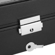 Cargar imagen en el visor de la galería, ESTUCHE JOYERO RELOJERO GRIS CON NEGRO