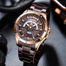 Cargar imagen en el visor de la galería, Reloj Curren Week Ocre Rojo