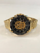 Cargar imagen en el visor de la galería, RELOJ SKULL AUTOMATICO DORADO
