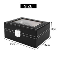 Cargar imagen en el visor de la galería, ESTUCHE PARA 3 RELOJES NEGRO BEIGE