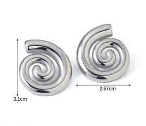 Arete Caracol Plateado