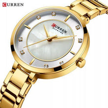 Cargar imagen en el visor de la galería, RELOJ CURREN MARBLING DORADO
