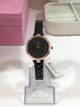 Cargar imagen en el visor de la galería, RELOJ CURREN MOONSTONE NEGRO MUJER
