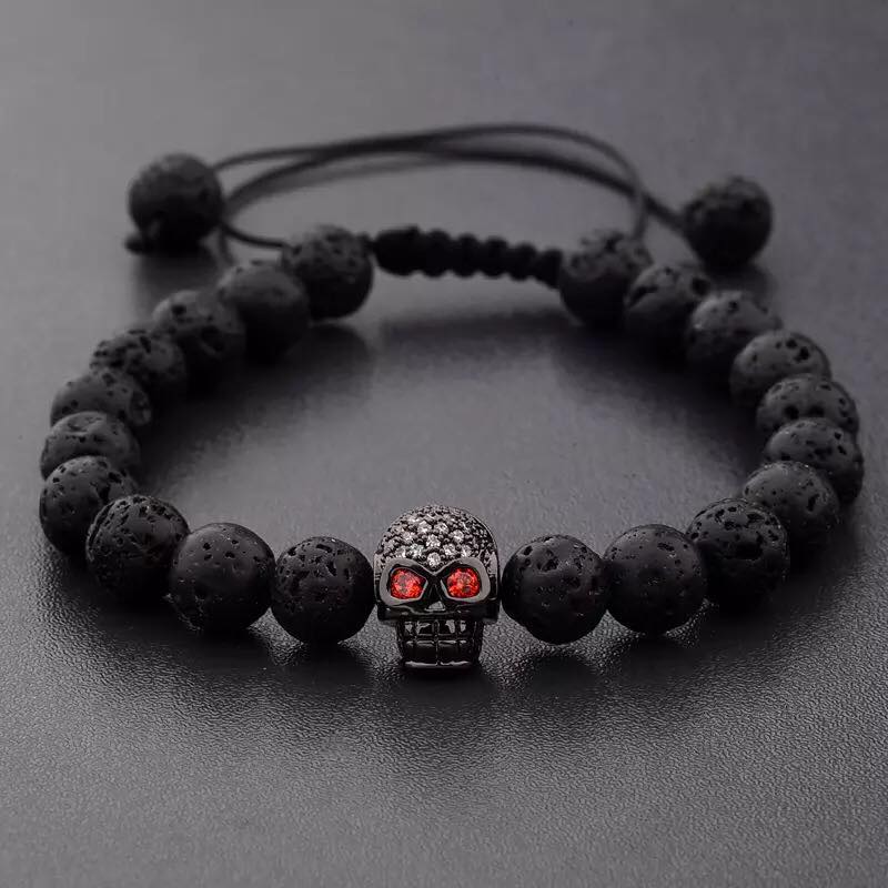 Pulsera Skull Negra