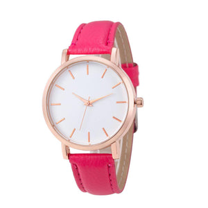 Reloj blanc rosa fucsia