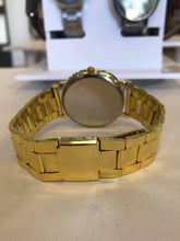 Cargar imagen en el visor de la galería, Reloj Geneva natural dorado
