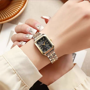 Reloj Cuadrado Jusmi Fondo Negro
