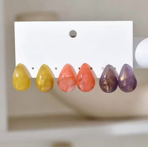 Arete Drop&nbsp;Colores Variados