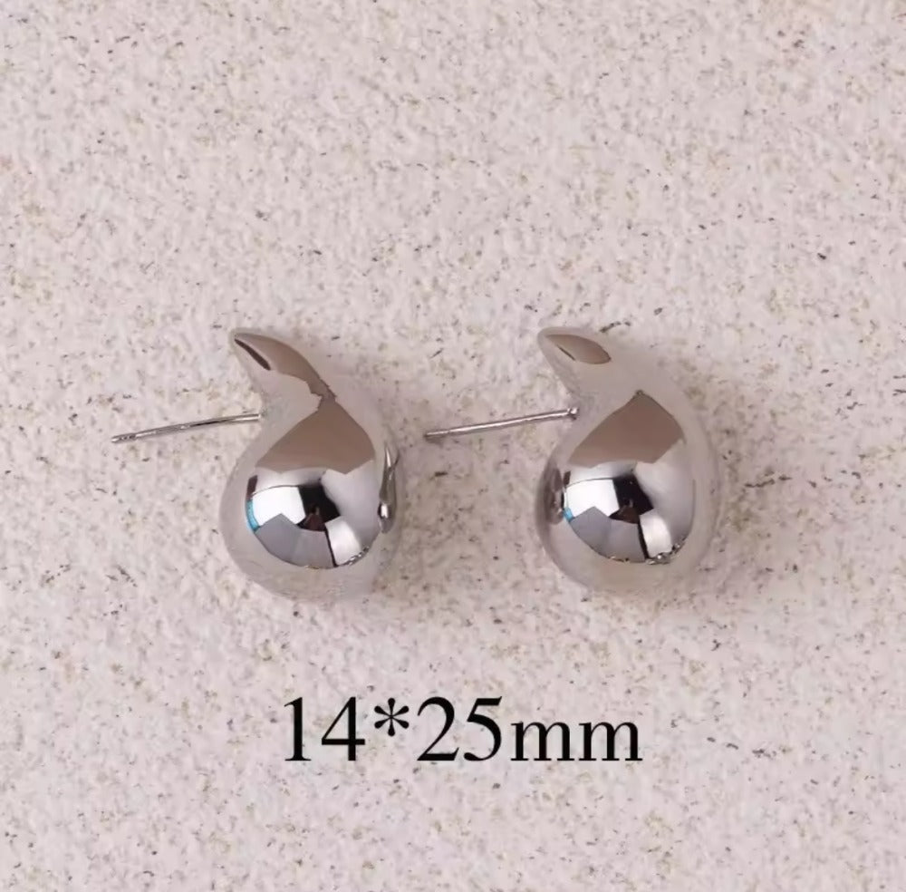 Arete Drop Plateado 14x25 mm