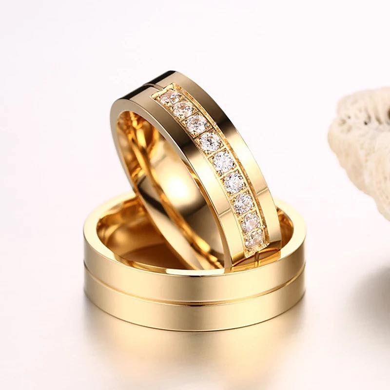 ANILLOS CZ DORADOS