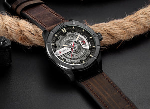 RELOJ CURREN LUXURY CAFE OSCURO