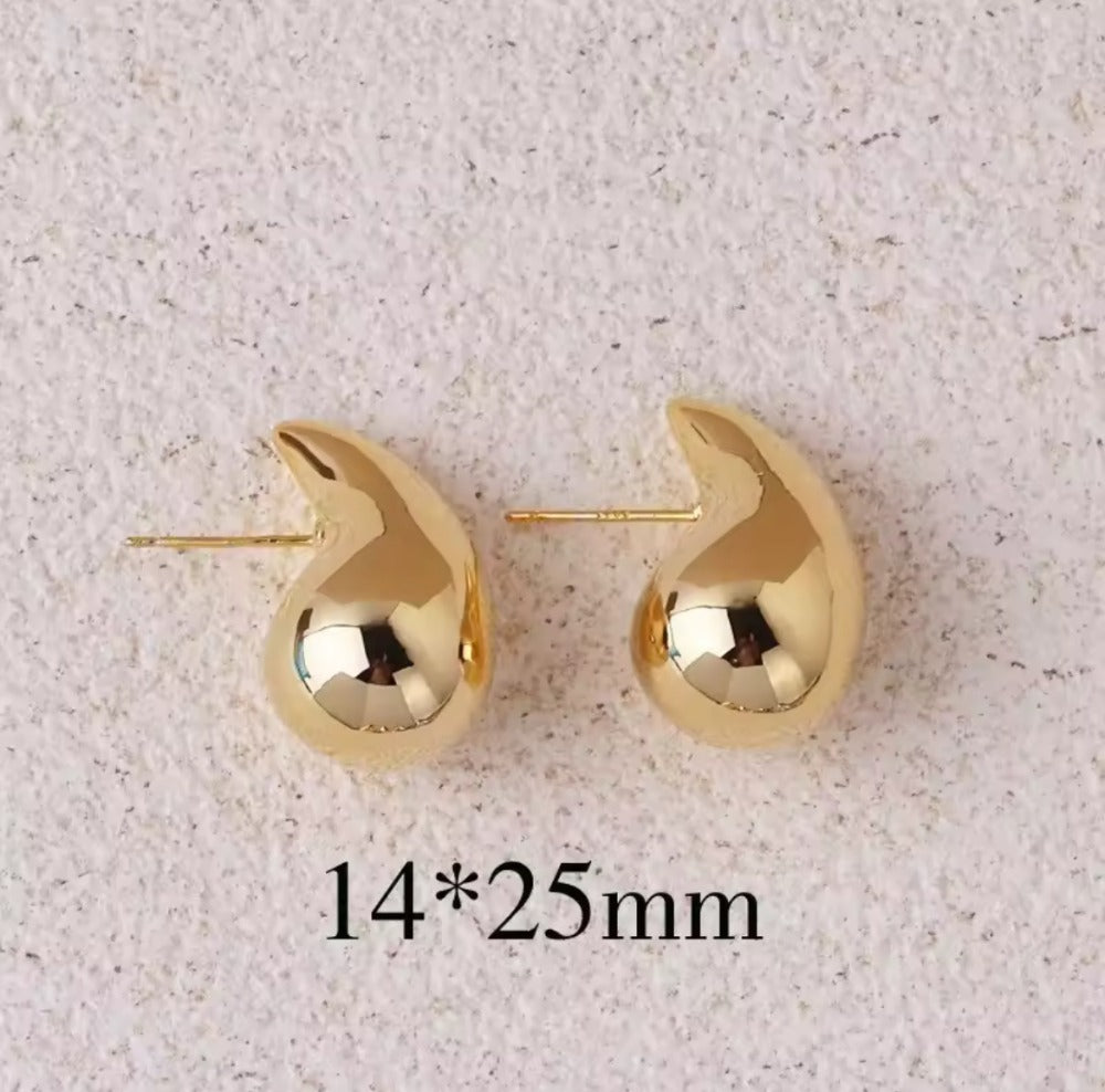 Arete Drop Dorado 14x25 mm