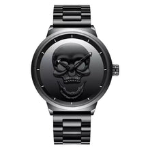 Cargar imagen en el visor de la galería, RELOJ SKULL METAL CALAVERA NEGRA
