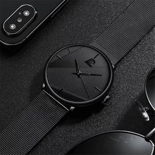 Cargar imagen en el visor de la galería, RELOJ STRIPED NEGRO
