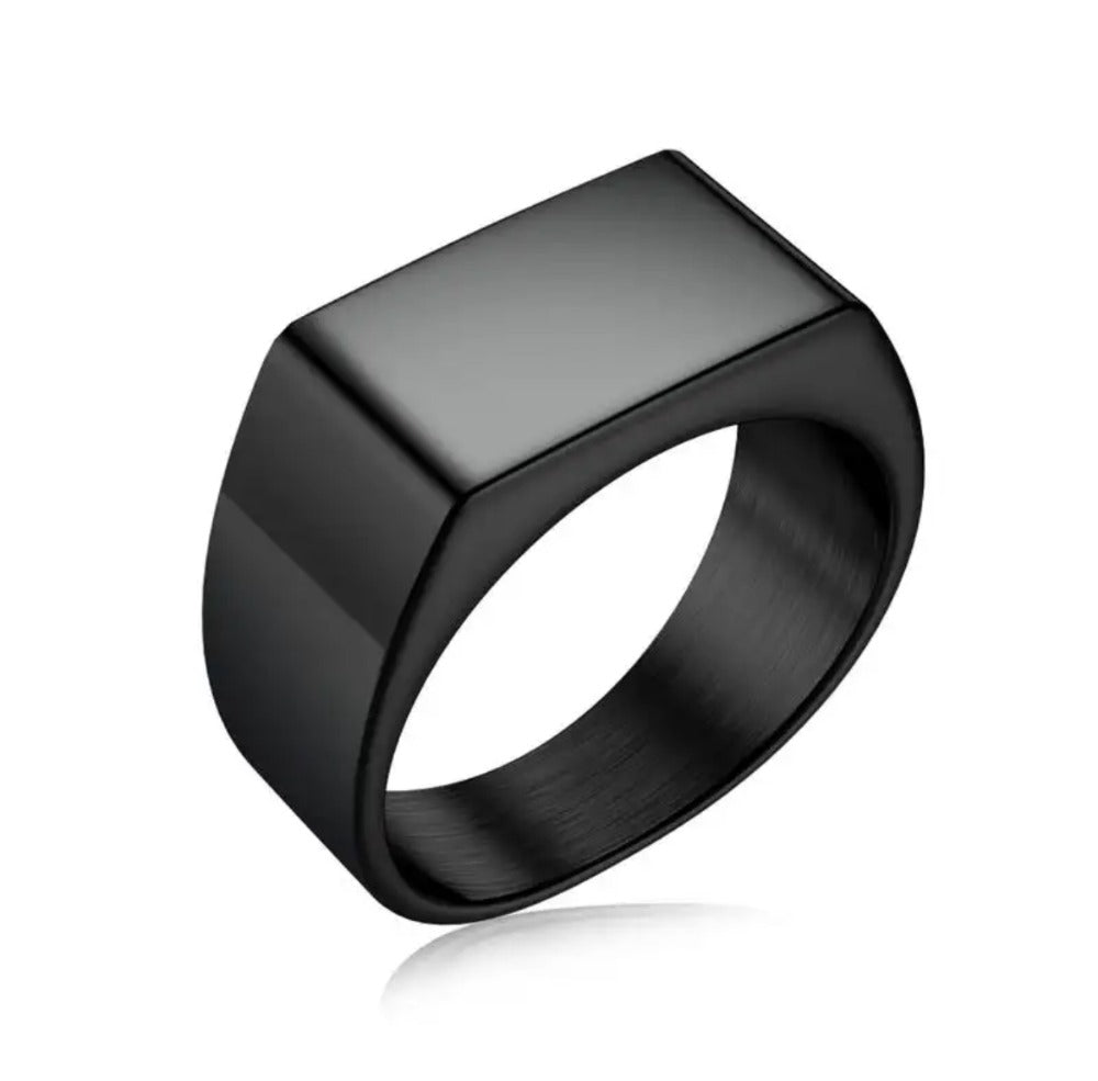 ANILLO PLACA NEGRO