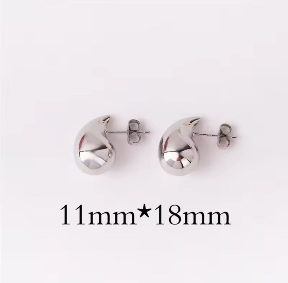 Arete Drop Plateado 11x18 mm