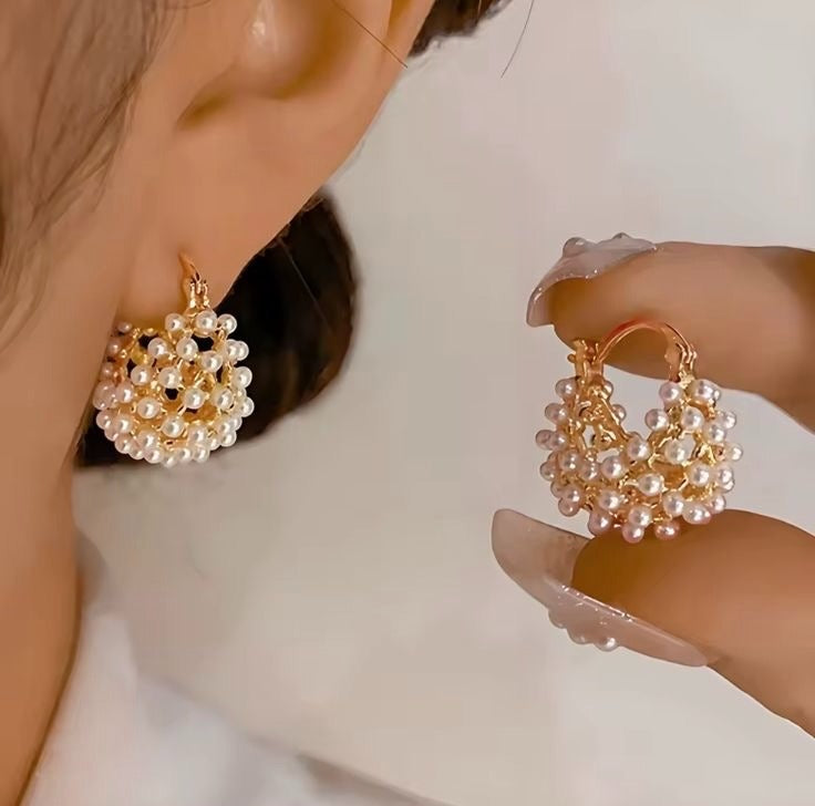 Arete Bouquet De Perlas