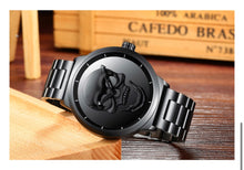 Cargar imagen en el visor de la galería, RELOJ SKULL METAL CALAVERA NEGRA
