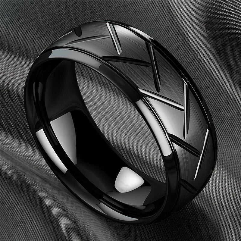 ANILLO INCISION NEGRO