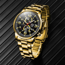 Cargar imagen en el visor de la galería, RELOJ DEYROS OXFORD DORADO
