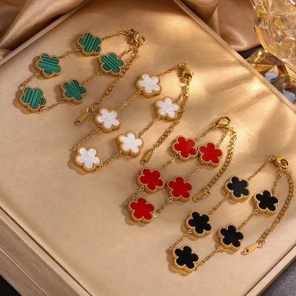 Pulsera Trebol De 5 Hojas