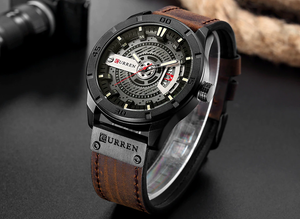 RELOJ CURREN LUXURY CAFE OSCURO