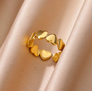 Anillo Corazon Continuo Liso