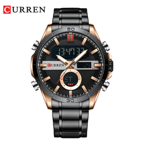 RELOJ CURREN ROYAL TIME NEGRO