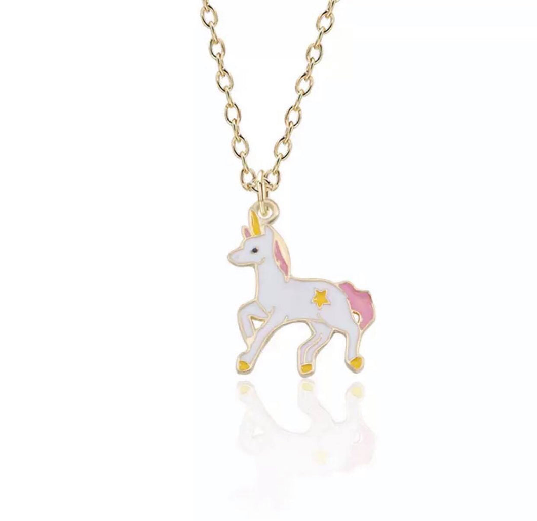 COLLAR UNICORNIO ROSA COMPLETO