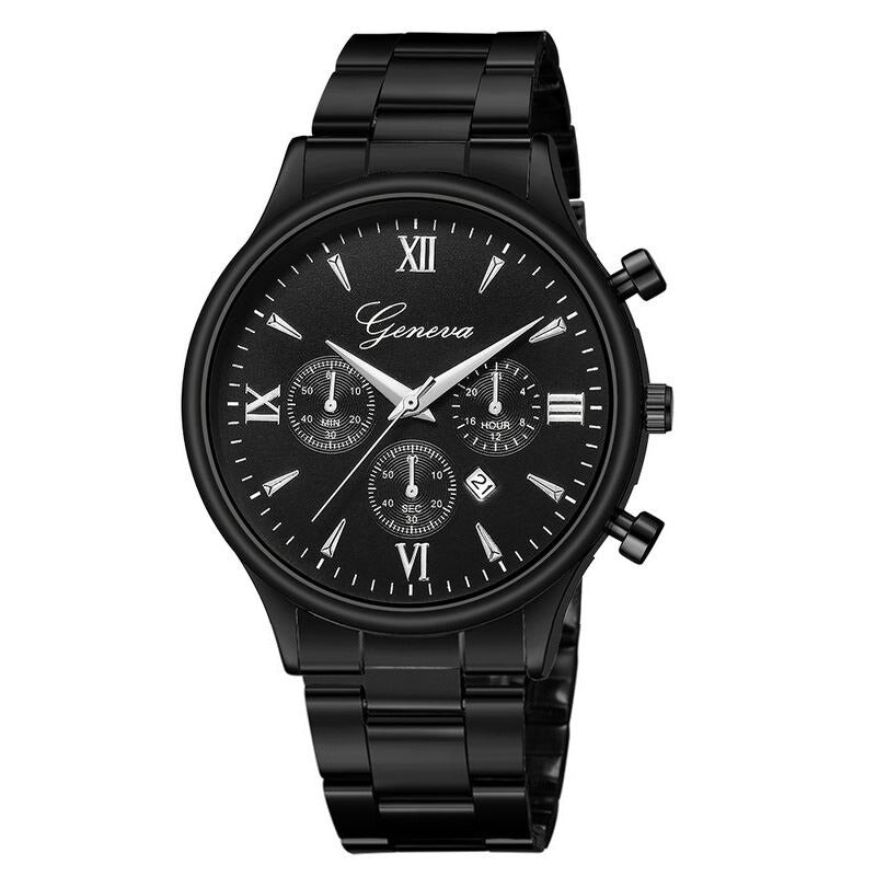 Reloj geneva elegant negro-plateado – Relojes JOOL - Main Image