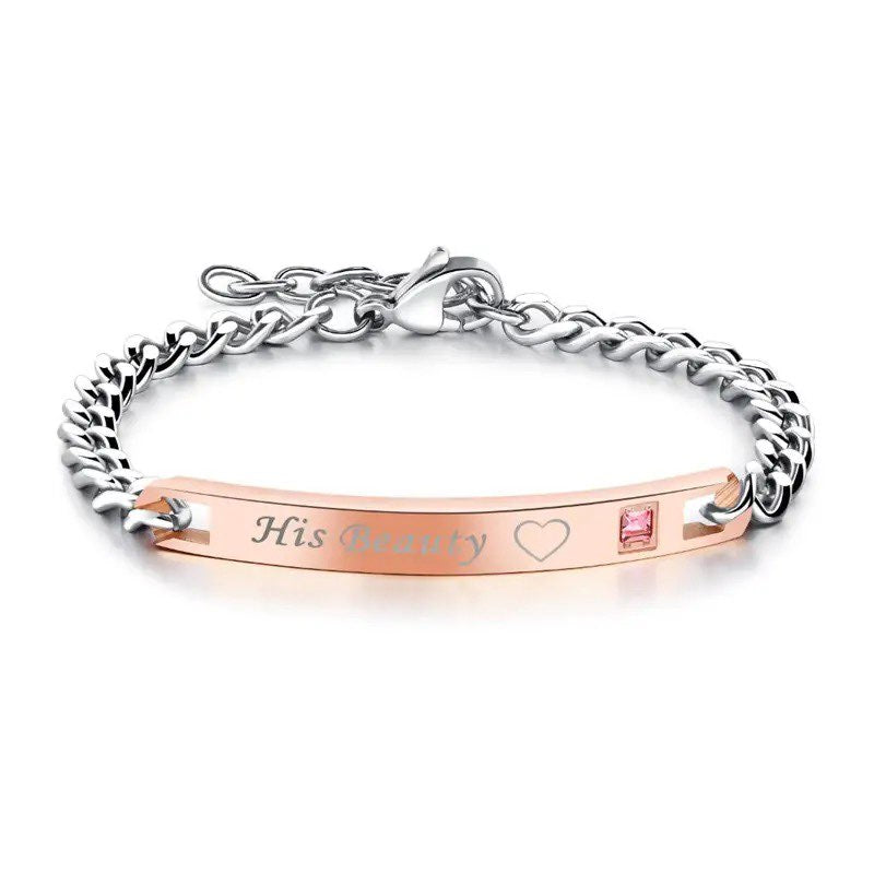 PULSERA ESCLAVA HIS BEAUTY ROSE GOLD