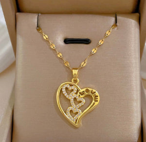 Collar 3 Corazones Love