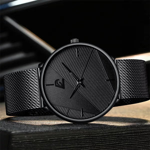 RELOJ STRIPED NEGRO