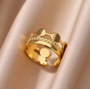Anillo Corona Dorada