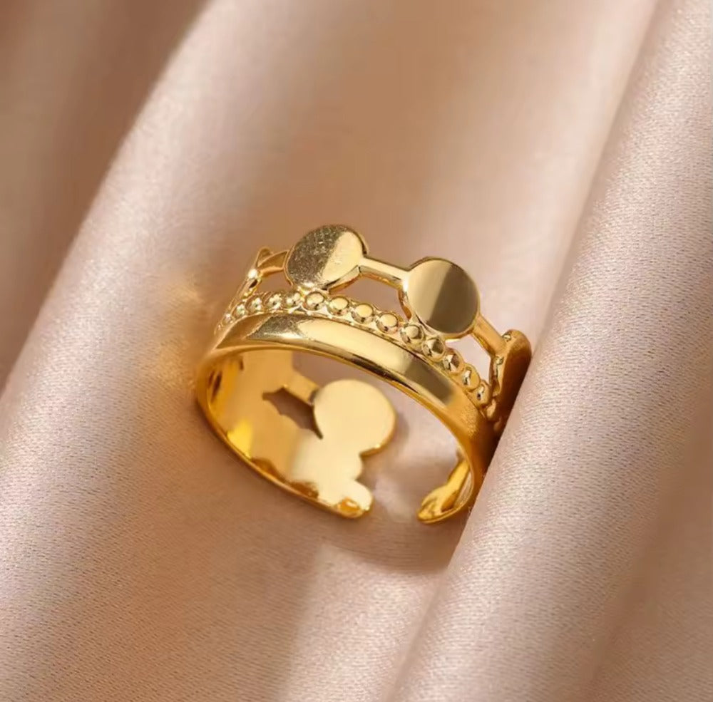 Anillo Corona Dorada