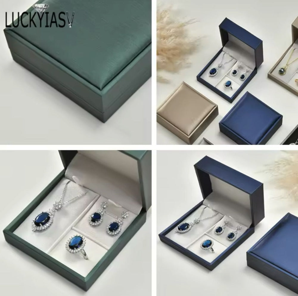 Caja Estuche Para Collar Aretes Anillo Colores Variados