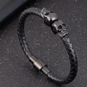 PULSERA TWIN SKULL