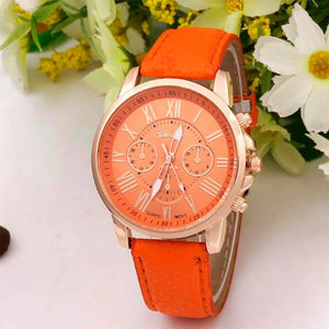 RELOJ ROMANOS NARANJA