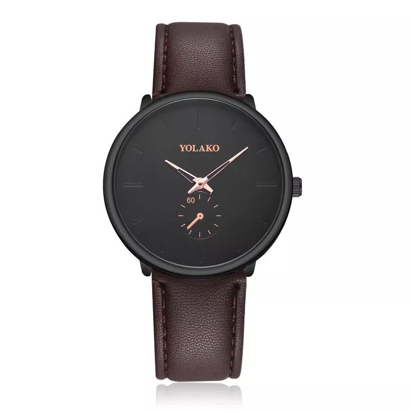 RELOJ YOLAKO PIEL CAFÉ