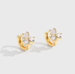 Arete Trebol De Cristales