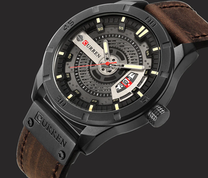 RELOJ CURREN LUXURY CAFE OSCURO