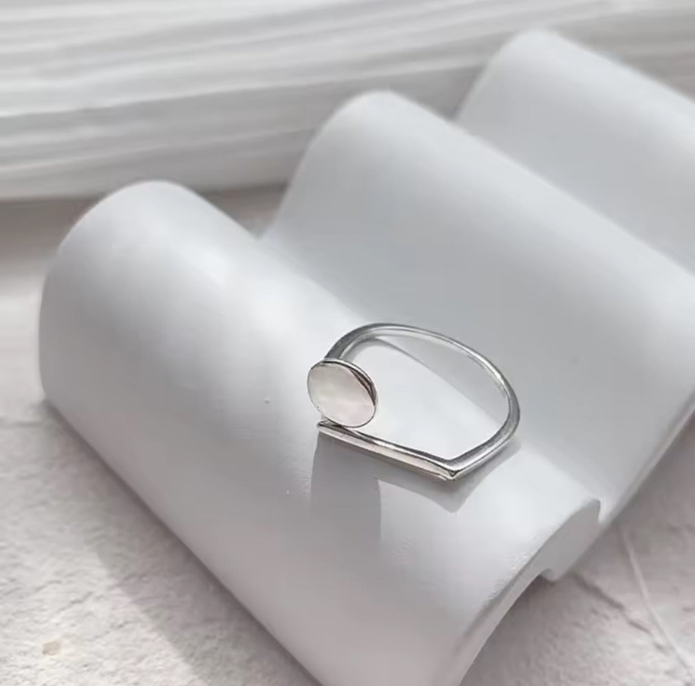 Anillo Con Circulo Plano